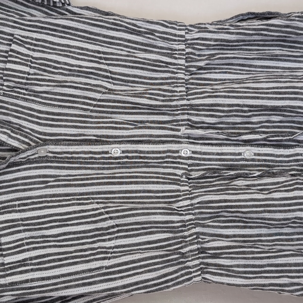 Japna Black and White Striped Dress - Picture 3 of 5